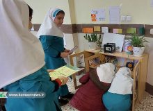 راه‌اندازی کتاب‌خانه کانونی در مدرسه هاجر روستای اباتر
